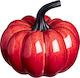 JK Home Decoration Decorative Pumpkin made of Ceramic Material Red Open 16x16x15cm 1pcs