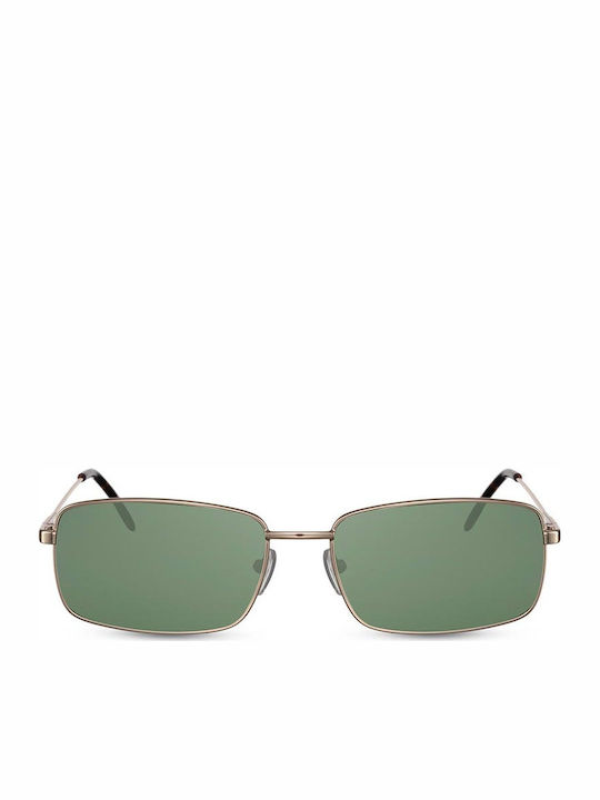 Solo-Solis Sunglasses with Silver Metal Frame and Green Lens NDL2887