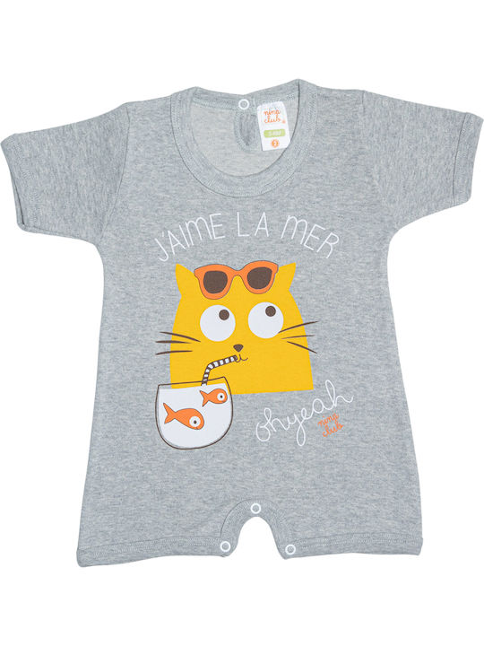 Nina Club Gatoula Baby-Strampler Grau