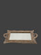 La Vista Wedding Tray Made of Brown Wood with Mirror