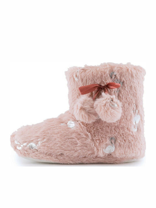 Love4shoes Kids Slippers Boots Pink