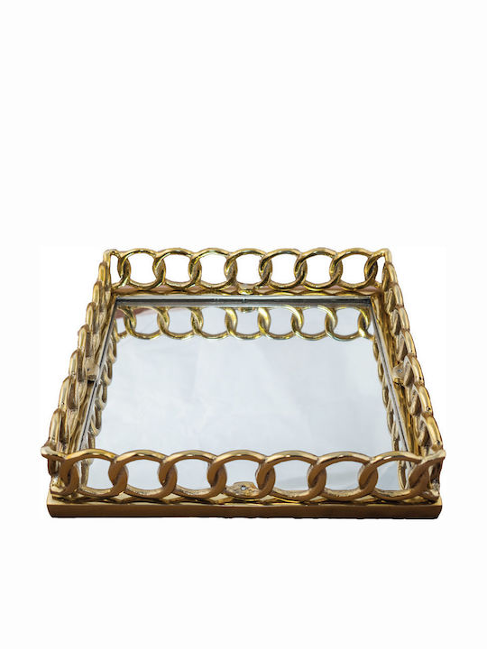 La Vista Δίσκος Γάμου από Μέταλλο με Καθρέπτη σε Χρυσό Χρώμα