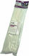 Plastik Kabelbinder 400mmx4.8mm in Weiß Farbe (100 Stück) TO-MT-2683
