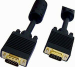 Cable VGA male - VGA male Μαύρο 20m (CPD009D)