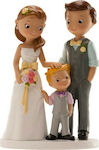 Dekora Wedding Cake Topper Ζευγάρι με Αγοράκι 16cm