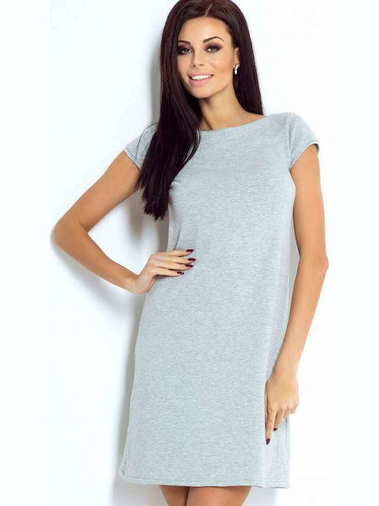 Ivon Sommer Mini T-Shirt Kleid Gray