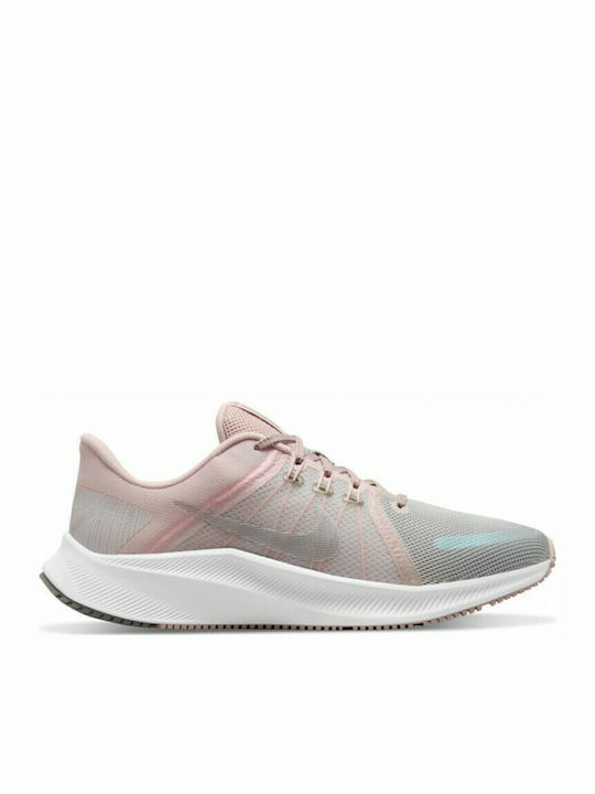 Nike Quest 4 Premium Γυναικεία Αθλητικά Παπούτσια Running Grey Fog / Mtlc Pewter / Barely Rose