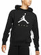 Sweatshirt Fleece with Hood Black