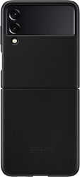 Samsung Leather Cover Leather Back Cover Black (Galaxy Z Flip3 5G)