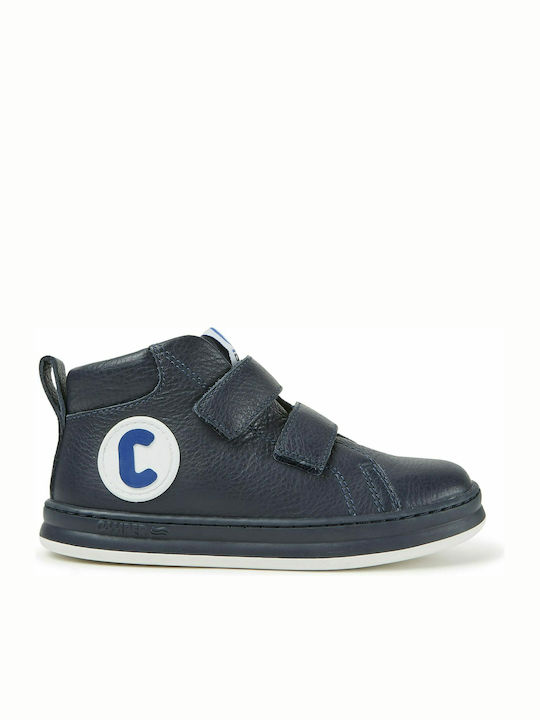 Runner Four Παιδικά Sneakers High Ανατομικά με Σκρατς Navy Μπλε