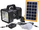 Factory Solares Beleuchtungssystem JD-998 mit Blitzlicht, 1 Lampe und Ladegerät USB