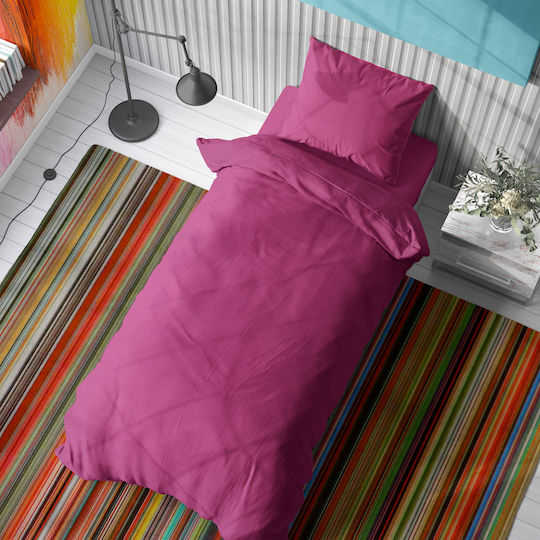 Dimcol Set for Single Bed 2pcs 160x240cm Solid Fuchsia