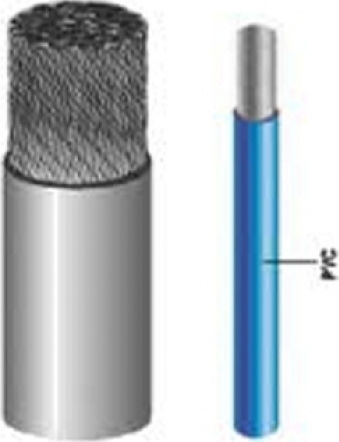 Eval Marine Καλώδιο Ρεύματος με Διατομή 2x4mm² Εύκαμπτο Διπολικό PVC σε Μαύρο Χρώμα 1m Εύκαμπτο