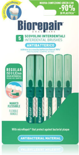 BioRepair Interdental Μεσοδόντια Βουρτσάκια 0.82mm Πράσινα 5τμχ