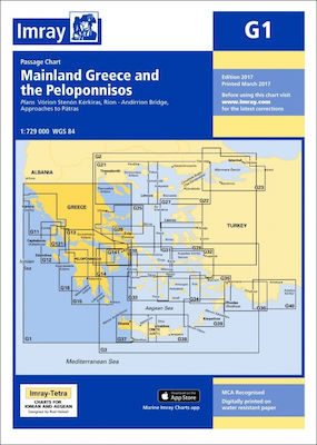 Imray Boat Map Marine Chart G21 Northwestern Aegean