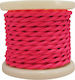 Elvhx Textile Fabric Cable 2x0.75mm² in Fuchsia...