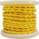 Elvhx Textile Υφασμάτινο Καλώδιο 2x0.75mm² σε Κίτρινο Χρώμα EL338002