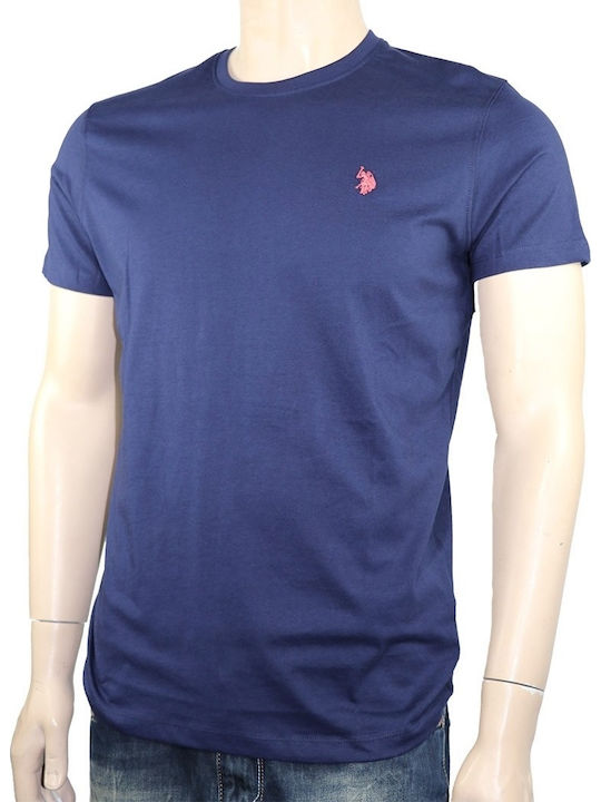 U.S. Polo Assn. Ανδρικό T-shirt Navy Μπλε Μονόχ...