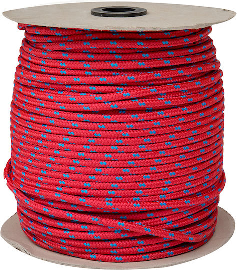 Eval Σχοινί Gestrickt 6mm Polyester Rot/Blau