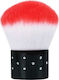 Red Nail Brush Cleaning