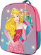 Group Operation Disney Princess 3D Σχολική Τσάντα Πλάτης Νηπιαγωγείου Ροζ