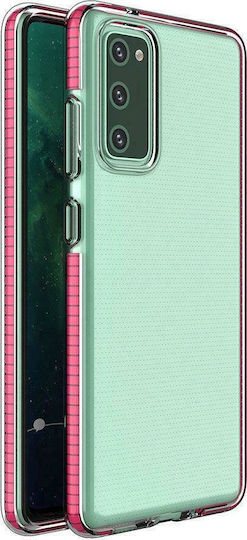 Hurtel Spring Задна корица Силикон 1мм Transparent / Light Pink (Poco F3 / Mi 11i)