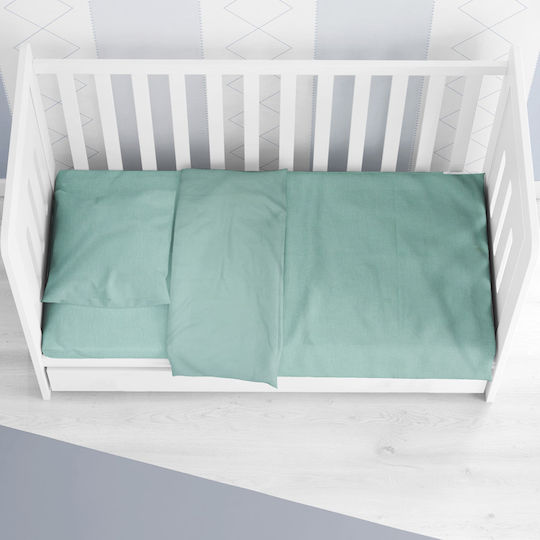 Dimcol Duvet Crib Cotton Solid Green 120x160cm