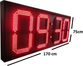 Semn LED cu mișcare Cu o singură față 170x75cm Roșu