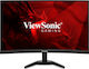 Viewsonic VX2468-PC-MHD VA Gebogen Spiele-Monitor 23.6" FHD 1920x1080 165Hz mit Reaktionszeit 2ms GTG