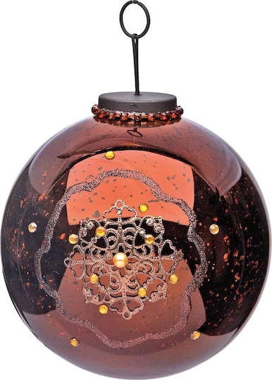 Hängendes Kugel Ornament Ornament Glas Rot