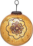 Hängendes Kugel Ornament Ornament Glas Gold