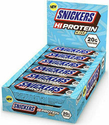 Snickers HiProtein Crisp Μπάρα με 20gr Πρωτεΐνης & Γεύση Milk Chocolate 12x55gr