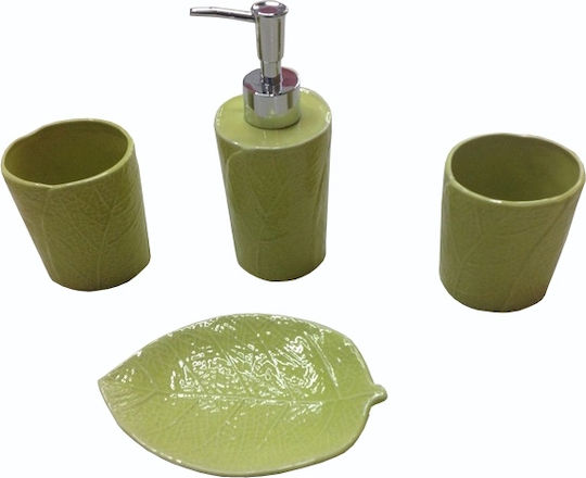 Etoile CM-966 Set Accesorii Baie Ceramică Verde 4buc