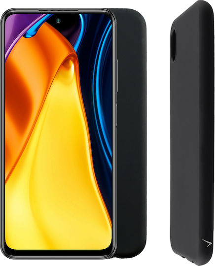 Volte-Tel TPU Umschlag Rückseite Silikon Schwarz (Redmi Note 10 5G / Poco M3 Pro)
