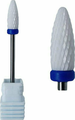 3/32″ Safety Nail Drill Ceramic Bit with Cone Head Blue