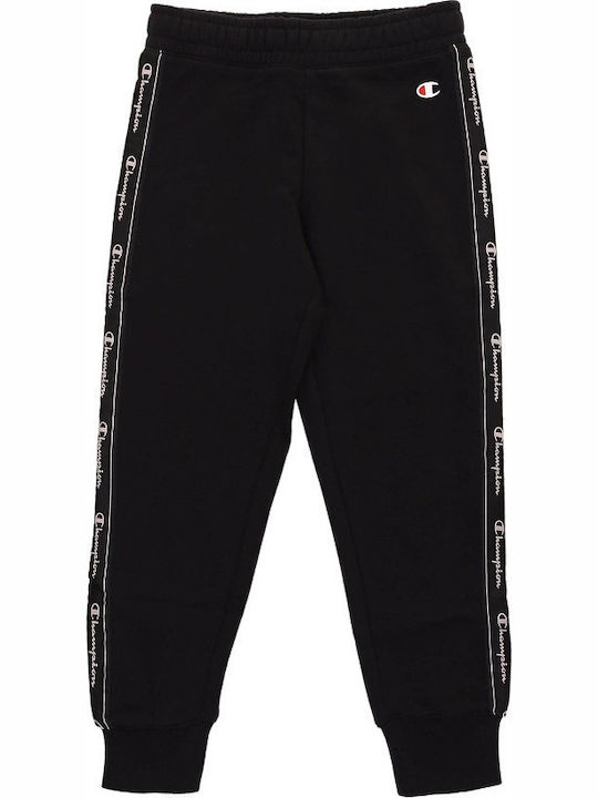 Kinder Trainingshose Schwarz 1Stück Rib Cuff