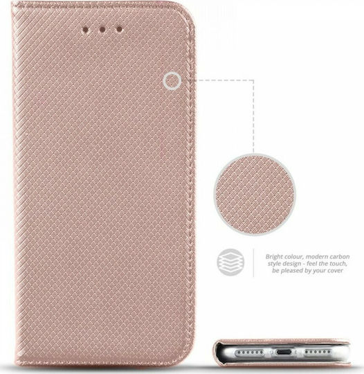 Book Δερματίνης Ροζ Χρυσό (Redmi Note 10 5G / Poco M3 Pro)