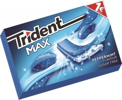 Trident 16 Chewing gum Max with Δυόσμο Flavour Sugar Free 12pcs 27gr