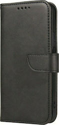 Hurtel Synthetic Leather Book Black (Huawei P40 Lite 5G)