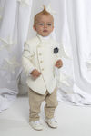 Baby u Rock Boys Linen Baptism Suit with Blazer Marcello 6pcs White