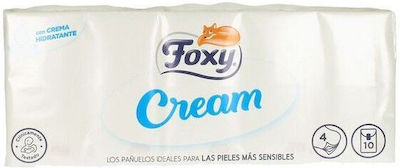 Foxy 9x10 Χαρτοπετσέτες Cream 4 Φύλλων