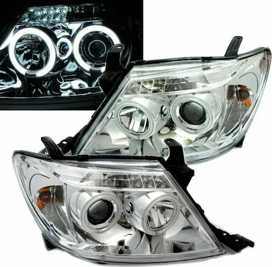 Sonar Vordere Lichter Engelsaugen für Toyota Hilux mit H1-Lampen 2005-2011 2Stück