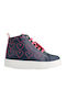 Kinder Sneakers Hoch Anatomisch Marineblau