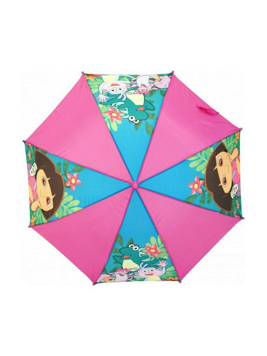 Chanos Kids Curved Handle Umbrella Dora the Explorer Multicolour