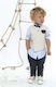 Baby u Rock Boys Baptism Suit with Vest Polunin...