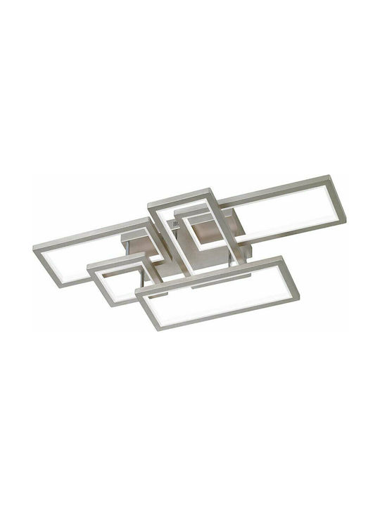 Wofi Viso Deckenleuchte 99cm Silber mit Integrierter LED