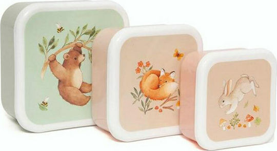 Petit Monkey Set de mâncare pentru copii din plastic Multicolor