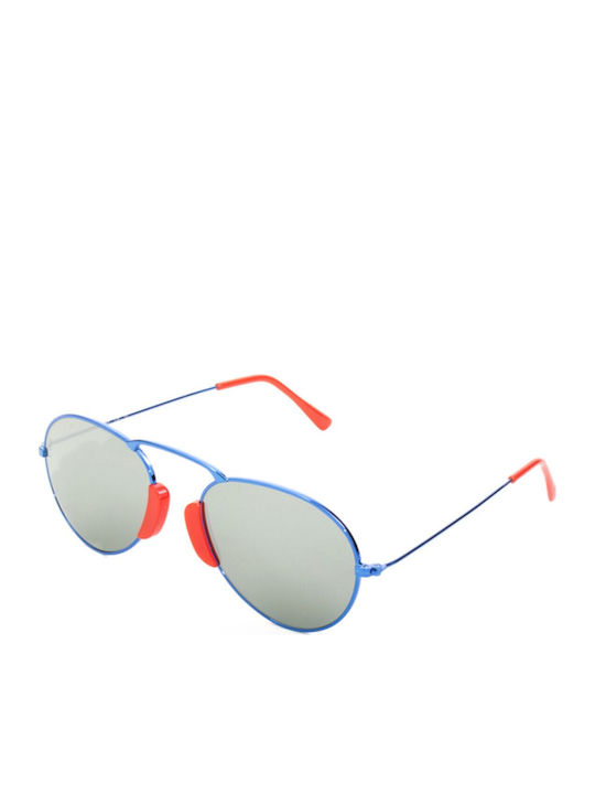 L.G.R. Agadir Unisex Γυαλιά Ηλίου με Μεταλλικό Σκελετό Blue 08