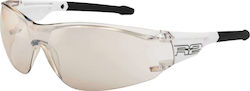 R2 Cycling Glasses Alligator with White Frame & Transparent / Mirror Lenses