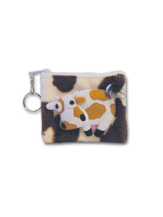 Next Onward Cows Kids Wallet with Coins with Zipper & Keychain White 15225---47Χ2